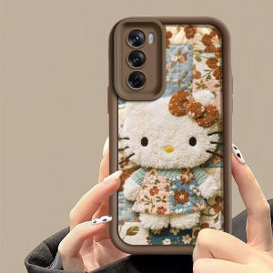 GAOERFUXIANSHENG | Anti-drop Shatter Pattern Silicone Phone Case Red for OPPOReno12/Reno12Pro
