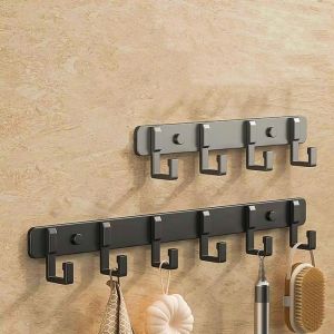 Punch-free Wall Hook Door Hooks Clothes Hangers Hooks Hanging for KitchenBathroomToilet