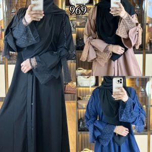 [ABAYA ORI] ABAYA DUBAI TURKEY 969 GAMIS ARAB SAUDI MAXIDRESS TREND KEKINIAN GAMIS BORDIR FASHION WANITA MURAH MUSLIMAH /TERBARU / COUPLE / GAMIS LEBARAN / TERLARIS / ABAYA UMROH BEST SELLER BISA BAYAR DI TEMPAT/COD
