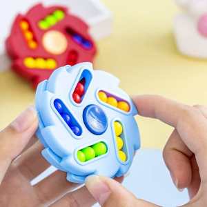2 Chiếc Magic Xoay Đậu Xếp Hình Cube Spinner Fidget Đồ Chơi Giảm Căng Thẳng Sinh Nhật Dự Tiệc Giá Rẻ Quà Tặng Dành Cho Thanh Thiếu Niên Trẻ Em
