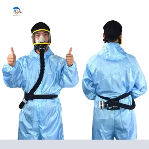 Electric Constant Air Flow Supplied Fed Full Face Gas Mask Respirator System Protective respirator Mask Workplace Safety Device