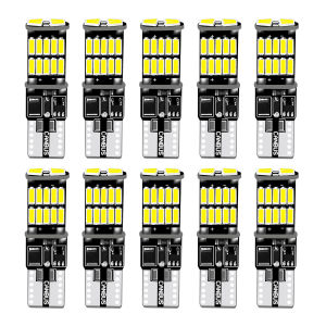 4/10 PCS LED Super Bright T10 W5W Bulbs Canbus 12V/24V Yellow Green White Car Interior Dome Courtesy Trunk License Plate Lights