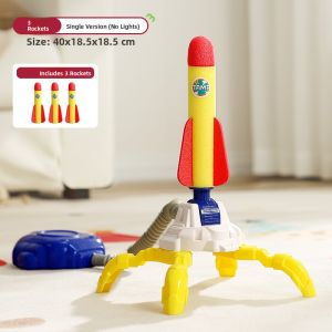 Childrens Outdoor Foot-Operated Rocket Launch Toy Glowing Flying Arrow Traditional Toy for Boys And Girls under 3 Years Old