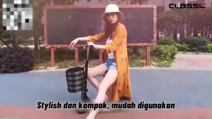 terbaru Skuter Elektrik /Skuter Listrik dewasa / Electric Scooter/Foldable Smart Balance Wheel Hoverboard-dengan kursi dan keranjanggaya