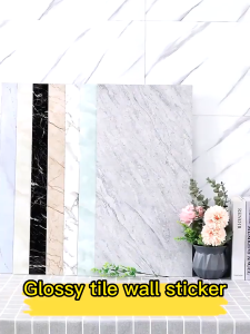 50PCS Self-adhesive 3d Marble Wallpaper 30*30cm Nonslip Peel and Stick Floor Tiles Sticker Living Room Bathroom