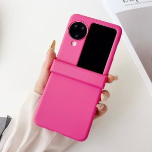 Trường hợp Oppo Find N2 lật tìm thấy N3 lật trường hợp Silicone Mỏng mảnh dẻ Grip cứng PC điện thoại bảo vệ trường hợp đối với phụ nữ matte đồng bằng màu trơn thẩm mỹ dễ thương nữ tính trường hợp với máy ảnh bìa
