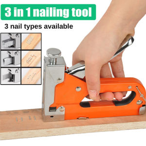 3 In 1 Stapler Nail Tool Staple Heavy Duty Furniture Tool For Wood Stainless Steel Metal Carpentry Hand Tool For Home/DIY