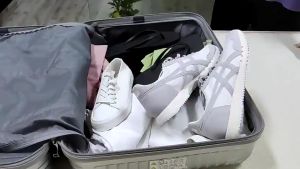 RK Tas Penyimpanan Sepatu Shoe Bag Travel Storage Three Pairs