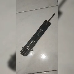 Grendel 8" Hitam atau Abu-abu Besi Double Plat 8" PERBIJI Solusi Pengaman Sederhana Tahan Lama untuk Pintu Kayu & Besi
