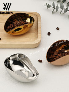 Thickened Stainless Steel Juice Bowl Restaurant Coffee Bean Weighing Subpackage Bean Tray Metering Container Dish Commercial Use