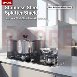 Oil Splatter Guard Grease Splatter Screen for Frying Splatter Guard Stainless Steel Splatter Screen Gas Stove Oil Splash Guard