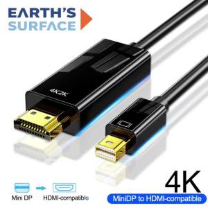 Cáp Mini DisplayPort Sang HDMI 4K 60Hz Bộ Chuyển Đổi Thunderbolt Mini DP Cho PC Macbook Pro Air Mini Imac Lenovo - Cáp Tương Thích HDMI Từ Đầu Đực Sang Đầu Đực