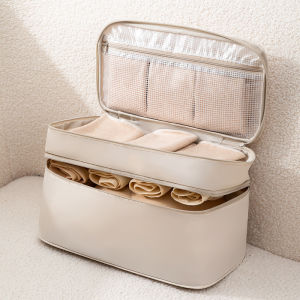 Travel Underwear Storage Bag Waterproof Clothing Organizer for Bras And Pants Three-In-One Double Layer Oxford Cloth Bag
