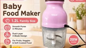 Nkove Baby Food Maker 1.2L | Smooth Baby Puree Blender | 4-Blade System | Safe BPA-Free | For Banana Mango Lugaw Baby Food