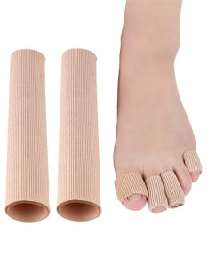 ปลอกป้องกันนิ้วมือปลอกสวมนิ้วเท้าปลอกนิ้วมือเส้นใยซิลิโคนช่วยแก้ไขนิ้วเท้าระบายอากาศป้องกันการเสียดสีปลอกป้องกันนิ้วเท้าป้องกันอาการปวด