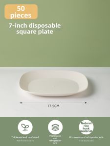 TAFUMAN | Food-grade Heat-resistant Rice Husk Plastic Dinnerware Set