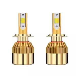 Lampu Depan LED Mobil H4 H8 H9 H11 HB3 HB4 2 Warna Putih Kuning