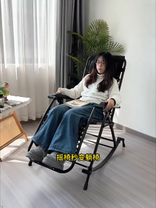 Rattan Rocking Chair For Adult Heavy Duty with Ergonomic Design Outdoor Balcony Chair Home Comfortable Leisure Nap Chair Rocking Chair Office Sleep Nap Bed Lazy Sofa Chair