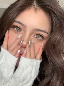 [0.00~--8.00]BEAUTYLENS softlens DDiamond Sugar Brown colored lens 14.5mm softlens minus