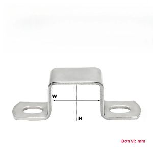 Giá Đỡ Góc Vuông Bằng Thép Không Gỉ Kẹp Ống Hình Chữ U Chất Liệu 304 Dùng Cho Gia Công Kim Loại - Nhiều Kích Cỡ Khác Nhau 1/5 Chiếc