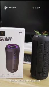LENYES S207 LED Colorfull Lights Wireless Speaker Bluetooth 5.0 Portable Hifi Sound Quality TWS