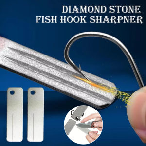 🔥ที่ลับคมตะขอตกปลาแบบพกพาหินเพชรพวงกุญแจห้อยกระเป๋าขนาดเล็ก EDC เบ็ดปลาเหลาเครื่องมือตะไบอุปกรณ์เสริมสำหรับกลางแจ้ง