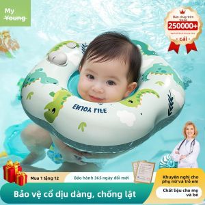 MONLEYTA | Vòng bơi trẻ em dày cho bé từ 0-6 tháng tuổi Vòng cổ bơi trẻ em Vòng cung cấp cứu cho trẻ sơ sinh tắm và bơi