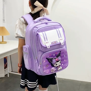 2025 New High Quality Kuromi Kid School Bag Waterproof Backpack Large Capacity Student School Bag