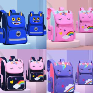 Kids High Quality School Bag Backpack for Kids Heavy Duty and High Quality Unicorn Design for Kids Boys and Girls