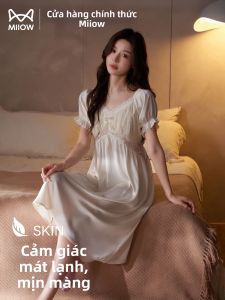 MiiOW | Đồ Nhà Phong Cách Ngọt Ngào Voan Lụa Ren Túi Bóng