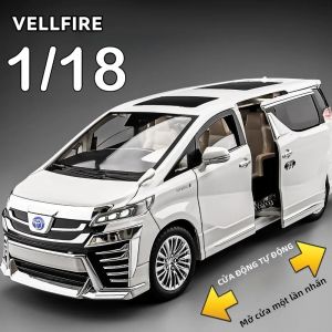 Mô Hình Xe Ô Tô Hợp Kim Vellfire LM300 Tỷ Lệ 1:18 Có Đèn Và Âm Thanh Có Thể Kéo Lùi Và Mở Cửa - Đồ Chơi Xe Thu Nhỏ Dành Cho Bé Trai Quà Giáng Sinh