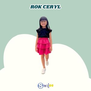 Smilee Ceryl Fanta - Rok Anak Ceryl Smilee Warna Fanta Size 1-5 Tahun