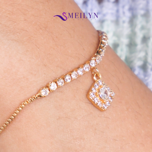 MEILYN Gelang Serut Italy Mata Baris Wajik Emas 0231220525