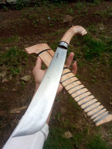 golok baja per putih cap jumin alat untuk tebang bambu kayu kupas kelapa dan alat untuk berkebun