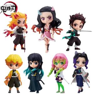 Figura de Anime Demon Slayer Kimetsu no Yaiba Kochou Shinobu figura de acción Kamado Tanjirou Kamado Nezuko figurita de juguete