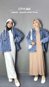 Jacket Jeans Oversize Wanita Big Mouse Kayla Kiddoz