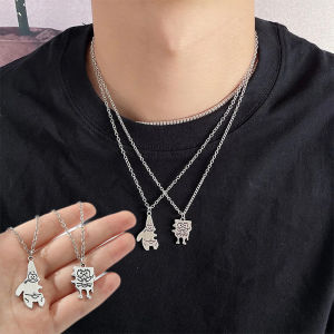 Sponge Bob Square Pants Patrick Star Necklace Boy Girl Couple Accessories Ins Cartoon Friendship Gift Decorations Jewelry