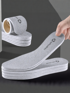 LINGMIAO | Moisture Wicking Deodorizing Shock Absorption Breathable Long Standing Comfort Thin Shoe Insoles