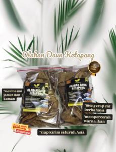 DAUN KETAPANG LAUT OLAHAN KEMASAN KECIL SUDAH DI OLAH PROSES FERMENTASI