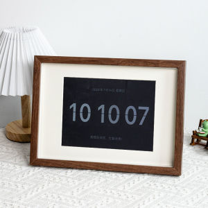 New Solid Wood Mini Ipad Tablet Picture Frame Instant Clock Stand Retro Tablet Desktop Decoration Modern Simplicity Style