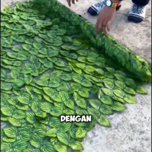 PAGAR DAUN RAMBAT 3METER X 50CM DAUN IVY SEMANGKA SRIGADING DEKORASI TAMAN