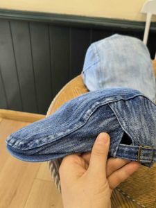 Mũ Lưỡi Trai Denim Phong Cách Đường Phố Cho Nữ Mùa Hè Ngắn Thời Trang Cổ Điển Có Thể Đeo Ngược Lại Mũ Lưỡi Trai Thời Trang