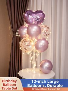 Glowing Birthday Party Decorations for Boys and Girls Table Top Column