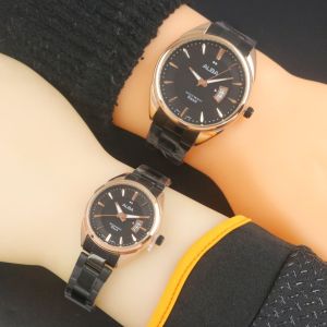 Jam Tangan Couple Jam Tangan Pasangan Pria Wanita Tangal Aktif Free Battre Cadangan