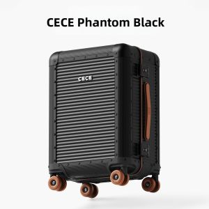 cece | Aluminum Magnesium Alloy Business Travel Pull Rod Luggage 20 Inch