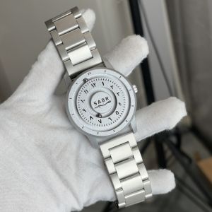 Sabr Arabic Numerals Watch Mirrorless Magnetic Bead Hands with Graduated Watches Gift Box Set for Men