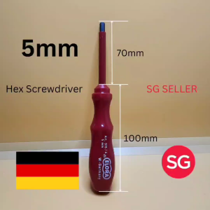 Ready Stock in Sg. Elora Insulation Hex Screwdriver 4mm 5mm 6mm. Made in West Germany.
