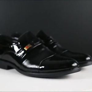 Black Leather Shoes For Men Business Shoes Formal Wear Shoes Casual Soft Leather Shoes For Men Glossy Leather shoes Men