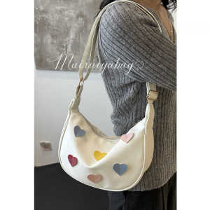 Casual Commuter Bag Womens Fashionable Minimalist Korean Style Single Shoulder Slant Cross Bag Fresh Style 2024 New Model