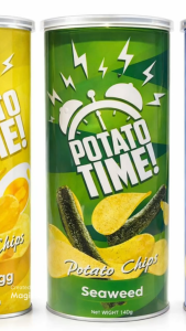 POTATO TIME POTATO CHIPS SOUR CREAM & ONION / SALTED EGG / SEAWEED | NET WEIGHT 140g